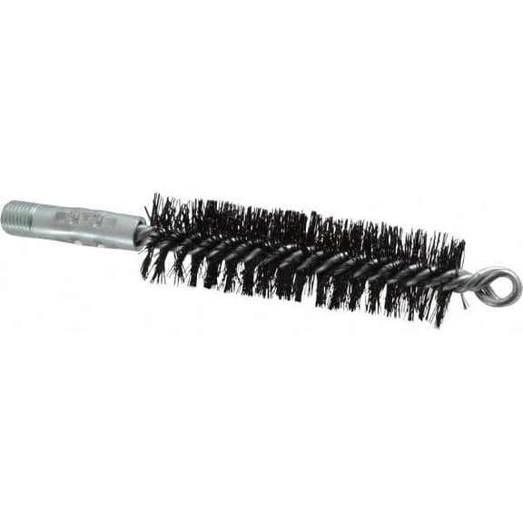 Schaefer Brush 4-1/2" Brush Length, 1-1/4" Diam, Double Stem, Double Spiral Tube Brush