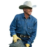 Schaefer Outfitter Men's Abilene Denim Work Shirt Denim Small