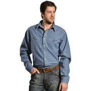 Schaefer Outfitter Men's Vintage Chisholm Long Sleeve Denim Work Shirt Denim Small