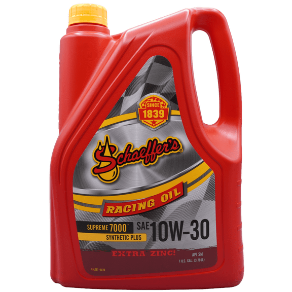 Schaeffer's 0709-006S Supreme 7000 Synthetic Plus 10W-30 Racing Oil, 1 Gallon