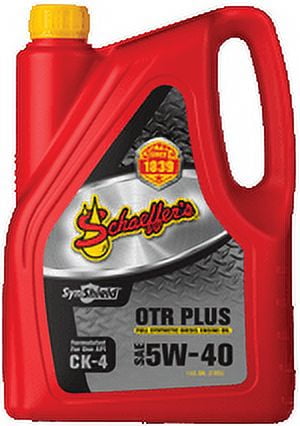 Schaeffer Oil SynShield OTR Plus Advanced Performance Full Synthetic Engine Oil 5W-40, 1 Gallon