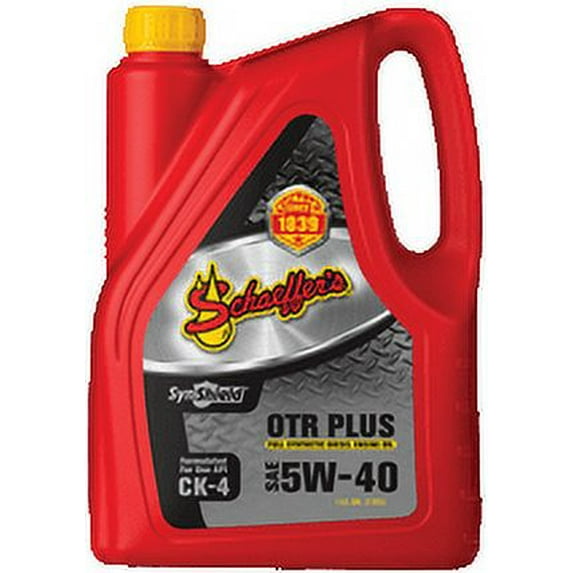 Schaeffer Oil SynShield OTR Plus Advanced Performance Full Synthetic Engine Oil 5W-40, 1 Gallon