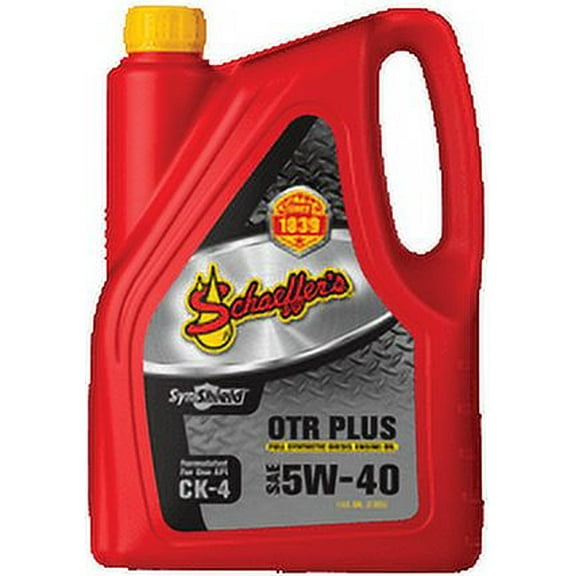Schaeffer Oil SynShield OTR Plus Advanced Performance Full Synthetic Engine Oil 5W-40, 1 Gallon