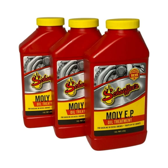 Schaeffer's 0132 - 3 Pack Moly E.P (Extreme Pressure) Oil Treatment for Diesel & Gasoline Engines - 1 pt. ea.