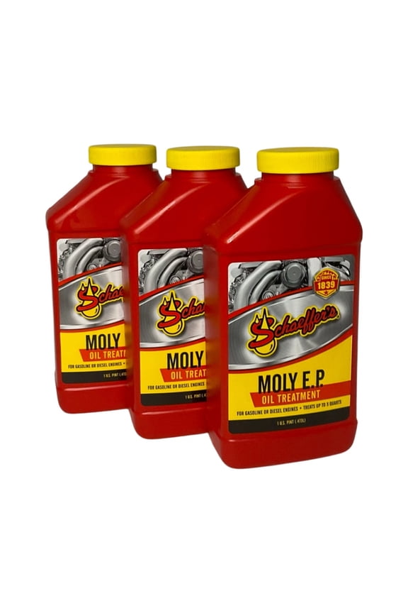 0132 - 3 Pack Moly E.P (Extreme Pressure) Oil Treatment for Diesel & Gasoline Engines - 1 pt. ea.