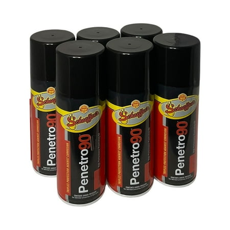 Schaeffer's 0190 - 6 Pack Penetro 90 High Performance Penetrating Oil aerosol - 13 oz. ea.