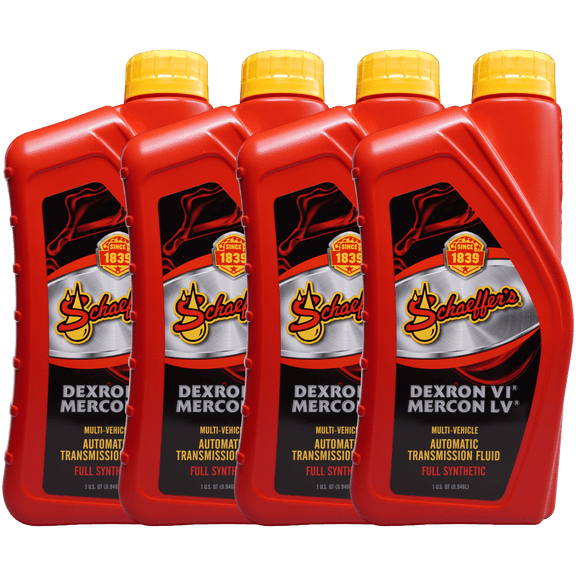 Schaeffer's 205A DEXRON VI/MERCON LV Full Synthetic ATF, 1 Quart (Pack of 4)