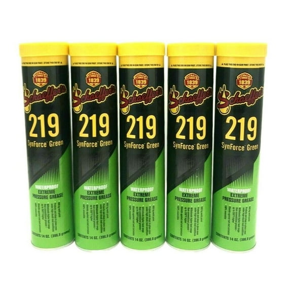Schaeffer's 219-5 PACK Synforce Green Synthetic Wheel Bearing Waterproof Grease