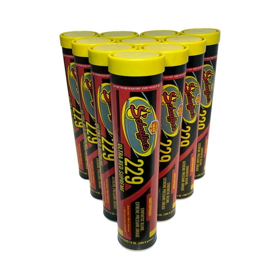 Schaeffer's 229-10 PACK Ultra Red Supreme Waterproof Grease - Synthetic Blend EP - 14 oz tube