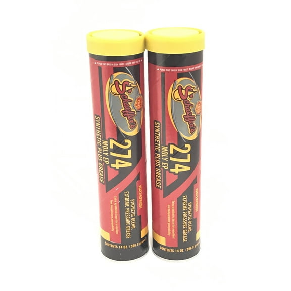 Schaeffer's 274-2 PACK Moly Extreme Pressure Synthetic Plus Waterproof Grease - 14 oz tube