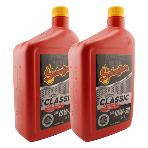 Schaeffer's 4030 SynShield Classic Performance Synthetic Plus 10W-30 Engine Oil - 2 Pack
