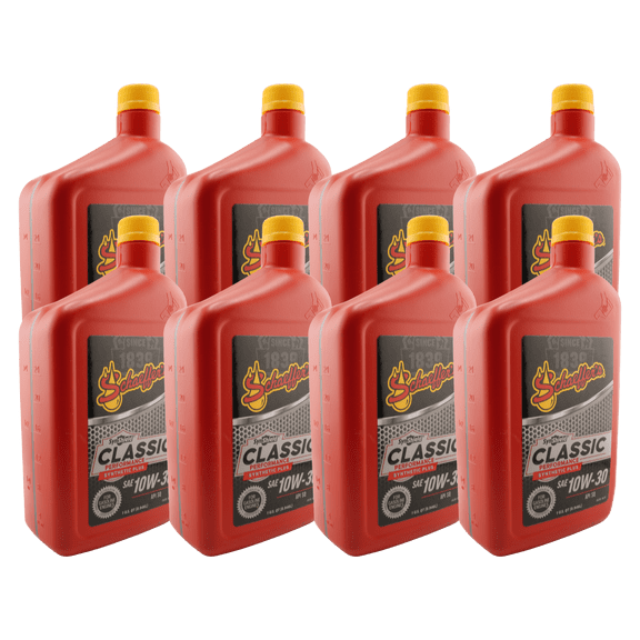 Schaeffer's 4030 SynShield Classic Performance Synthetic Plus 10W-30 Engine Oil - 8 Pack