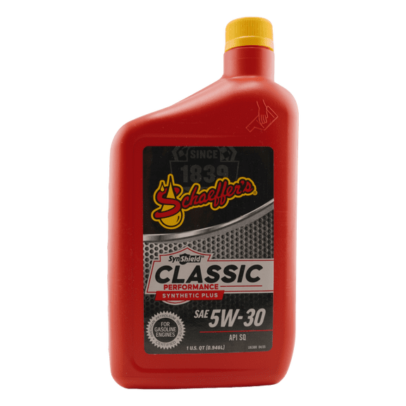 Schaeffer's 4530 SynShield Classic Performance Synthetic Plus  5W-30 Engine Oil, 1 qt.