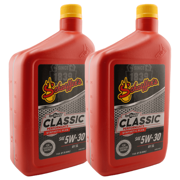 Schaeffer's 4530 SynShield Classic Performance Synthetic Plus 5W-30 Engine Oil - 2 Pack