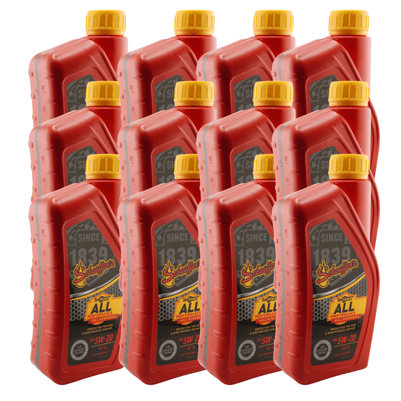 Schaeffer's 6520 SynShield Full Synthetic 5W-20 Gasoline Engine Oil, 1 qt. - Case of 12