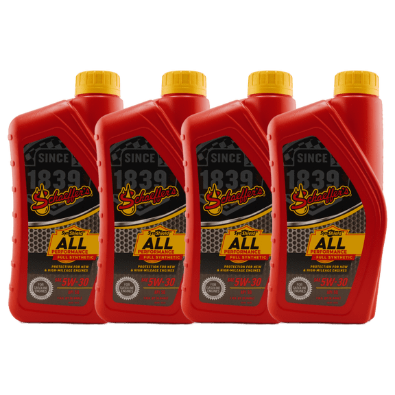 Schaeffer's 6530 SynShield All Performance Full Synthetic 5W-30 Engine Oil, 1 Qt. - 4 Pack