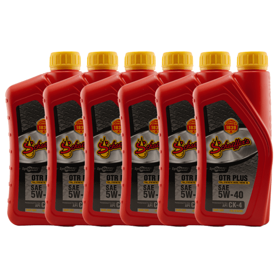 Schaeffer's 9000 SynShield OTR Plus Full Synthetic 5W-40 Diesel Engine Oil, 1 Qt. - 6 Pack