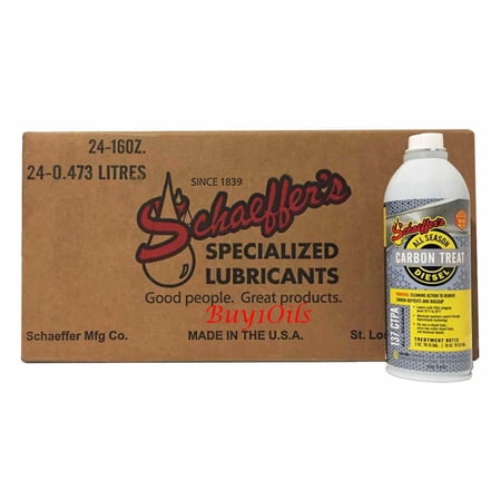 Schaeffer's Carbon Treat Premium All Season Diesel Fuel Additive | (24) 1 Pint Cans