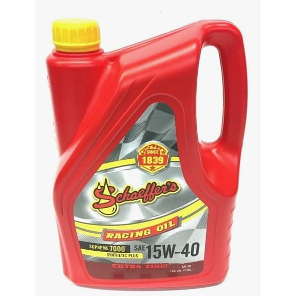 Schaeffer's Racing Oil 0708-006S Supreme 7000 Synthetic Plus SAE 15W-40 - 1 gallon
