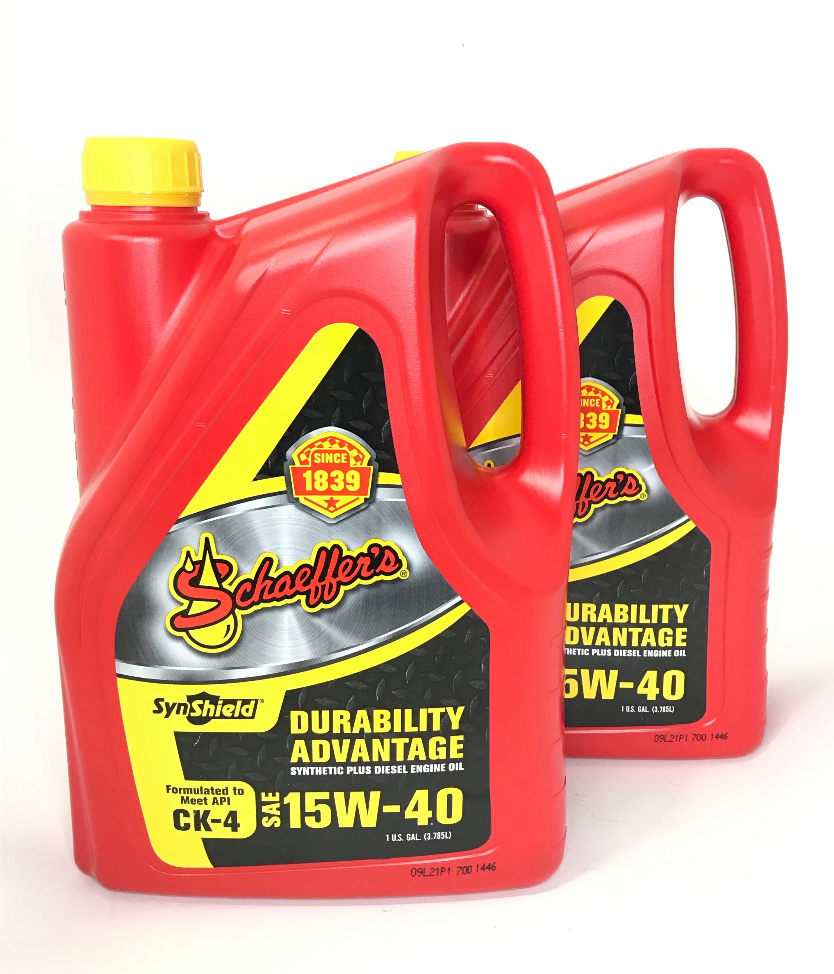 Schaeffers 0700CK4006S SynShield 15W40 Diesel Engine Oil for Heavy