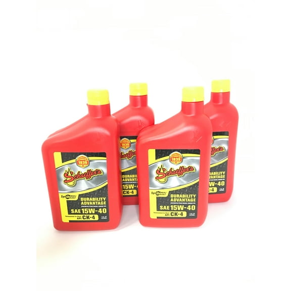 Schaeffers 0700CK4-012S SynShield Durability Advantage 15W-40 Diesel Engine Oil - 4 quarts