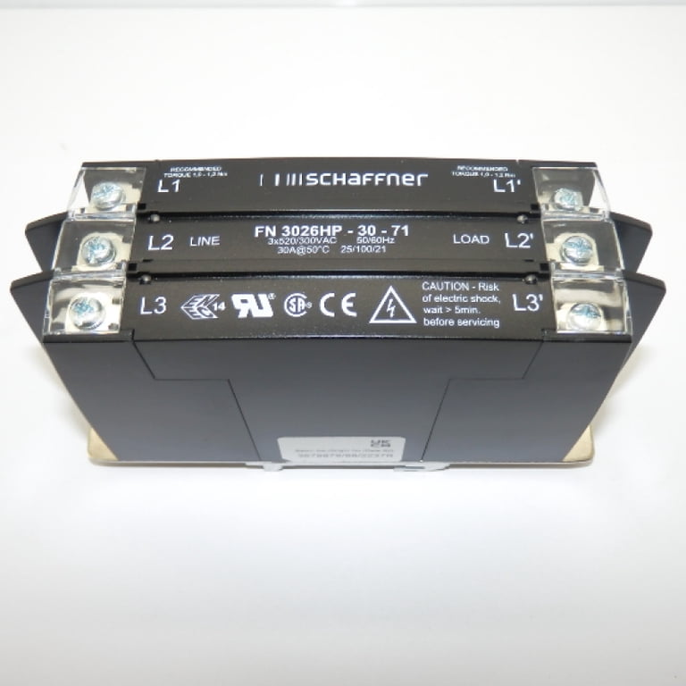 Schaffner FN351H-8-29 Alta Potenza Filtro, 8A, 300/520VAC, 3-Phase Schaffner FN351H-8-29 Alta Potenza Filtro, 8A, 300/520VAC, 3-Phase