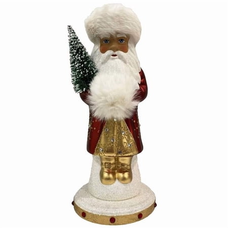 Schaller 24275 12 x 5 x 5 in. Paper Mache - Russian Santa in Red on Base