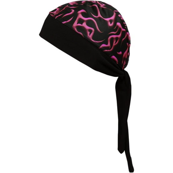 Schampa Stretch Headwrap Purple Mini Flames