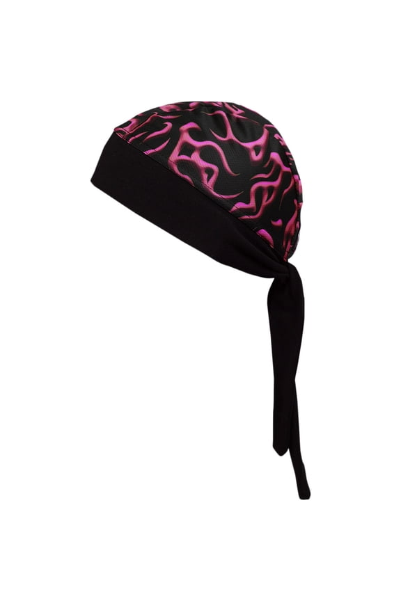 Stretch Headwrap Purple Mini Flames