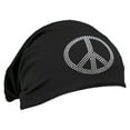 thumbnail image 1 of Schampa Technical New Black Peace Sign Doo-Z Bandana Headwrap, 14-1248, DZ01-S02, 1 of 1