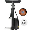 thumbnail image 1 of Schanno Bike Pump, Air Pump with 160 PSI High Pressure Gauge Bicycle Floor Pump with Schrader and Presta Valve for Bike Tires, Balls, Balloons, 1 of 8