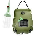 thumbnail image 1 of Schanno Camping Shower, 5 Gallon/20L Portable Solar Heating Shower Bag for Outdoor Beach Swimming Traveling Hiking, Green, 1 of 10