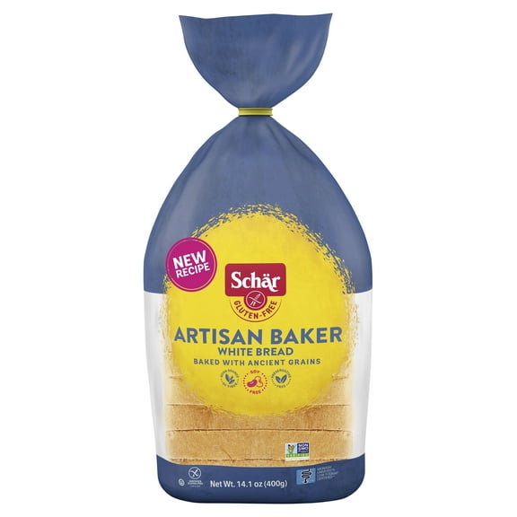 Schar Artisan Baker White Bread Gluten Free -- 14.1 oz Pack of 2