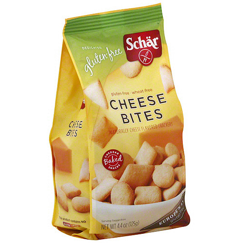 Schar Cheese Bites Crackers, 4.4 oz (Pack of 6)
