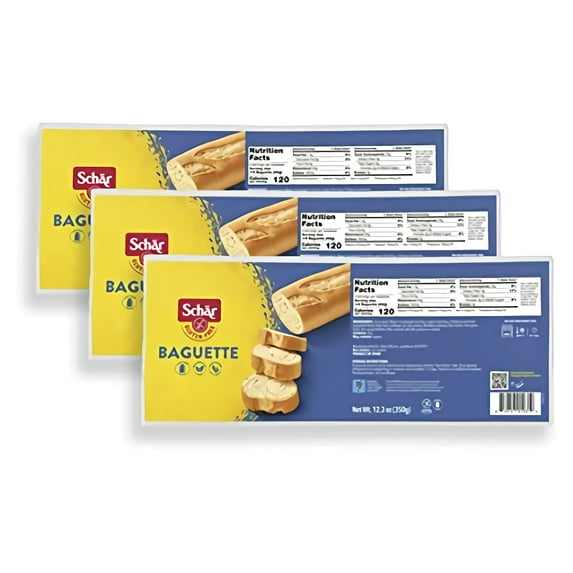 Schar Dr Baguettes (Baquettes) Gluten Free, 12.3oz, Pack of 3, 12.3 Ounce