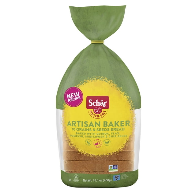 Schar GlutenFree Artisan Baker 10 Grains and Seeds Bread, 14.1 oz Full