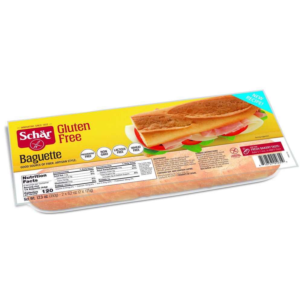 Schar Gluten Free Baguette, 12.3 Ounce -- 6 per Case.