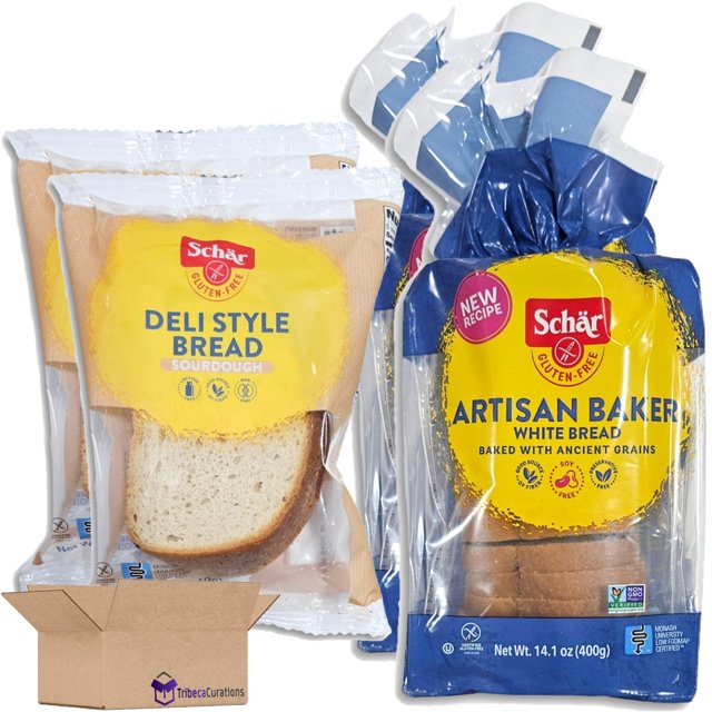 Schar Gluten Free Bread Combo Pack | Artisan Baker White Bread &amp; Deli ...