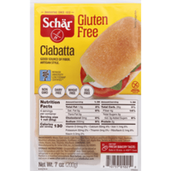 Schar Gluten Free Ciabatta Rolls -- 4 Rolls - Walmart.com