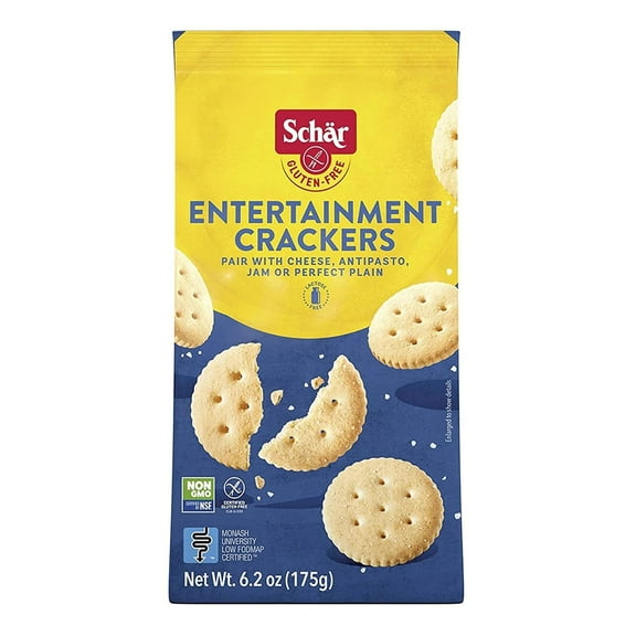 Schar Gluten Free Entertainment Crackers Salty -- 6.2 oz Pack of 4