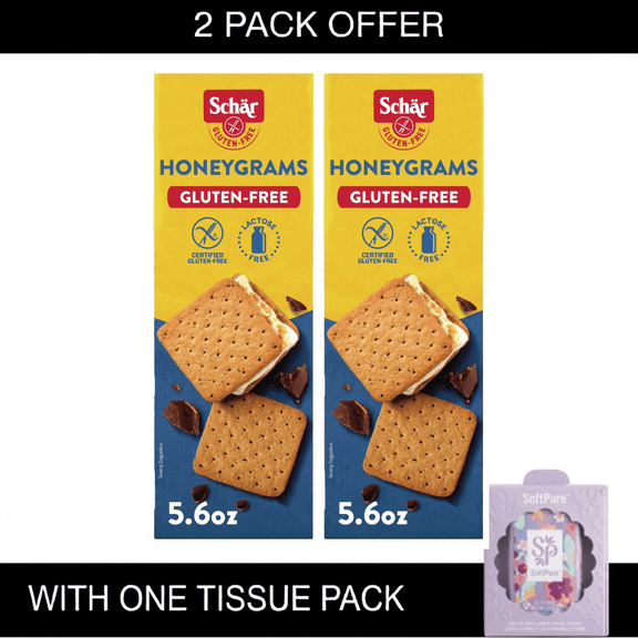 Schar Gluten Free Honeygrams, Honey Graham Cookies, 5.6 oz  Box