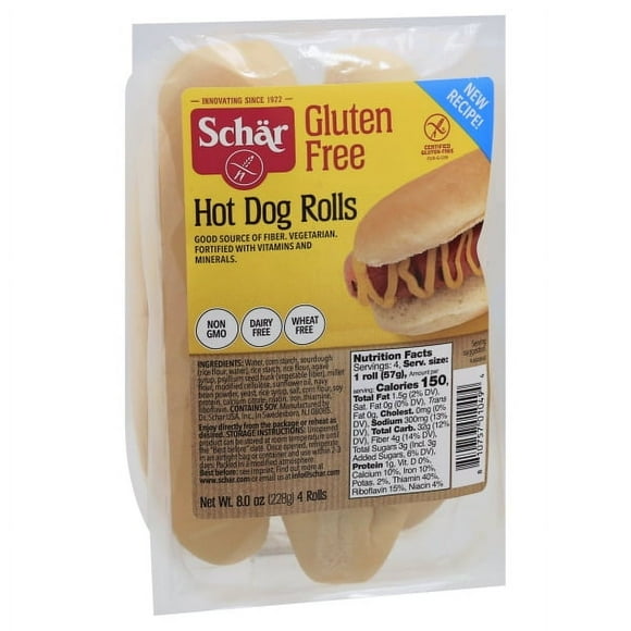 Schar Gluten Free Hot Dog Rolls, 8 Oz