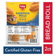 thumbnail image 1 of Schar Gluten Free Sandwich Rolls, Artisan Sourdough Bread Rolls, Shelf-Stable, 5.3 oz (2 Count), 1 of 7
