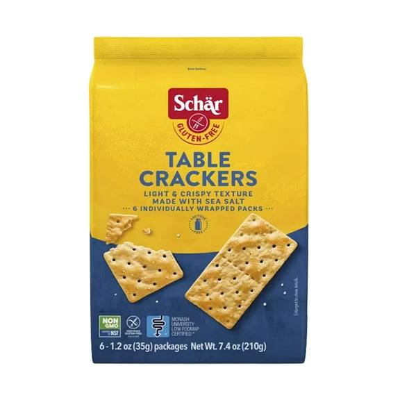 Schar Gluten Free Table Crackers -- 7.4 oz Pack of 3