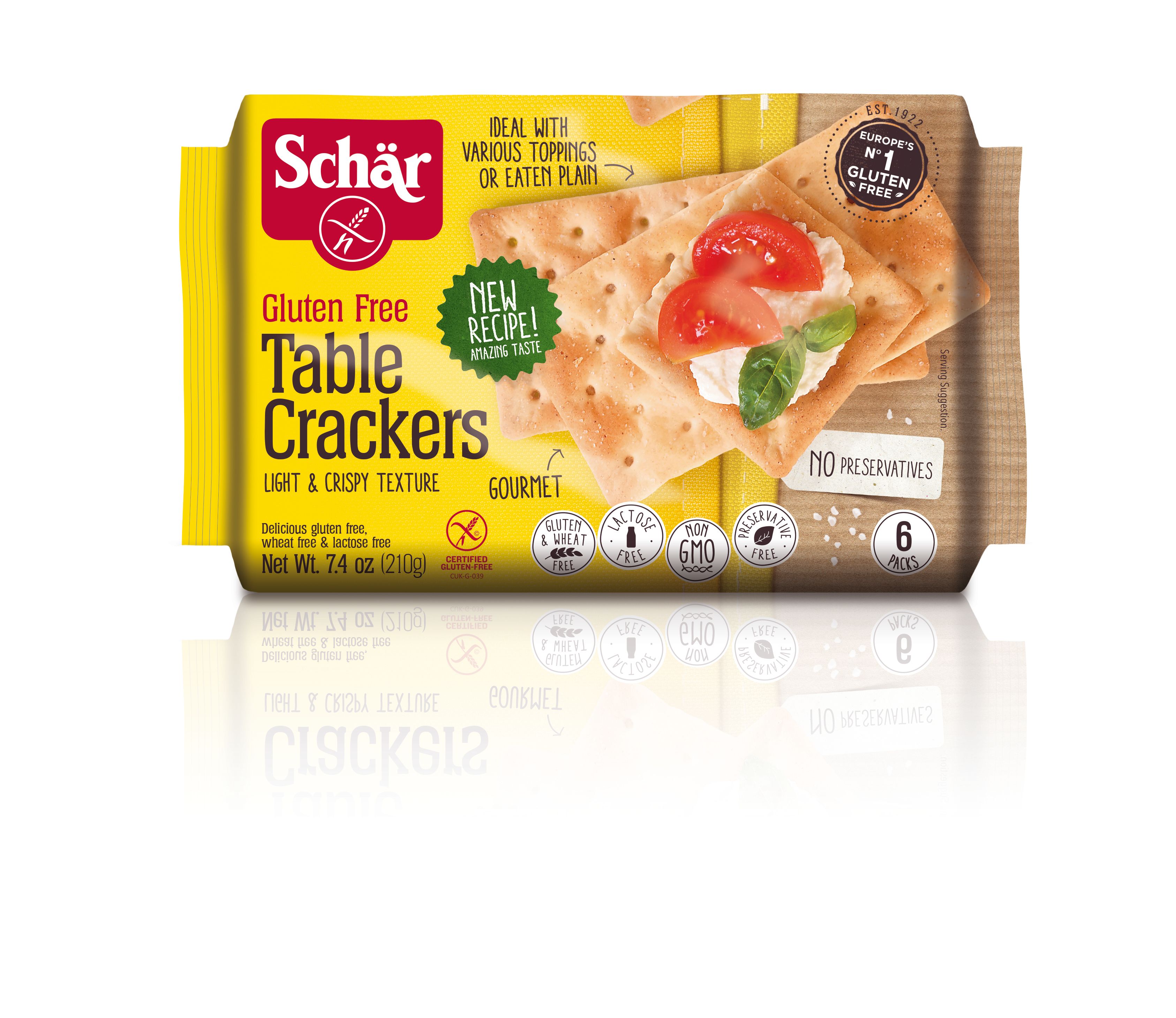 Schar Gluten Free Entertainment Crackers with Sea Salt, 6.2 oz ...