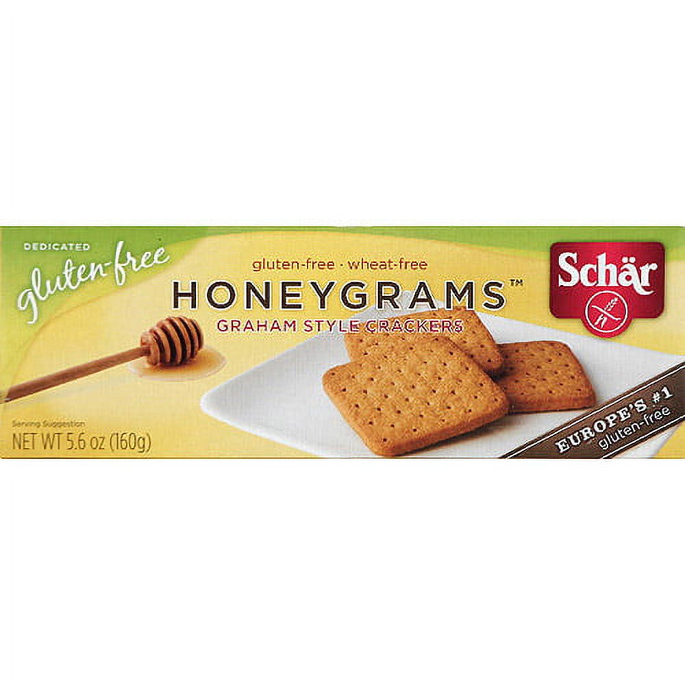 Schar Honeygrams GlutenFree Graham Style Crackers, 5.6 oz, (Pack of 12)