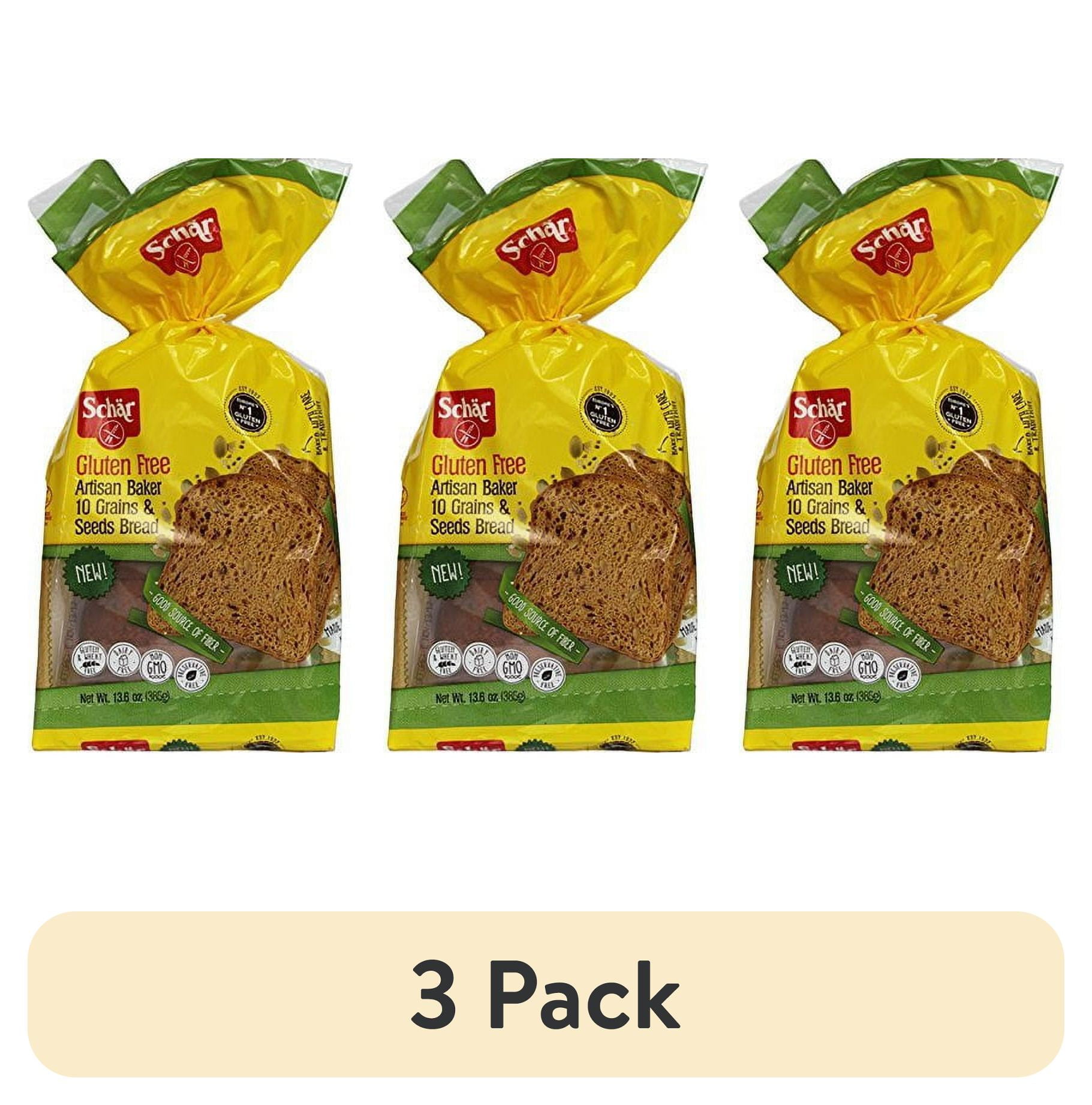 (3 pack) Schar NEW Gluten Free, Artisan Baker 10 Grains & Seeds Bread