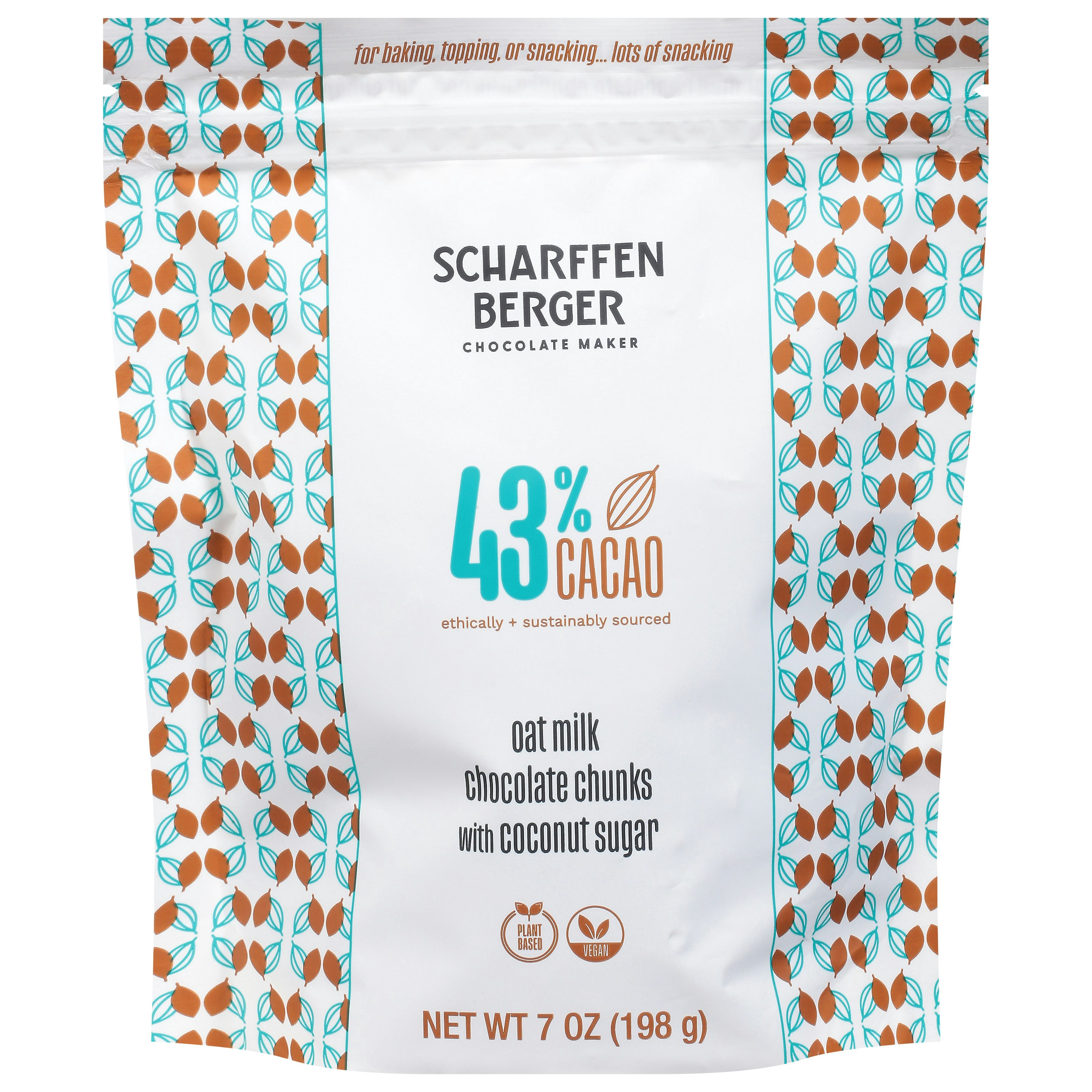 Scharffen Berger 43 Oat Milk Chocolate Baking Chunks 7 oz (Pack Of 8