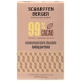 thumbnail image 1 of Scharffen Berger 99% Dark Chocolate Baking Portions 4 oz (Pack Of 12), 1 of 1