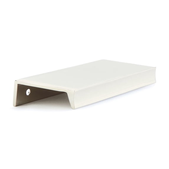Schaub And Company 10011-PN Sabre 4" Center To Center Solid Brass Finger Cabinet Edge Pull